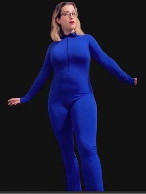 Fantastic Four Blue spandex flare suit